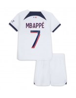 Paris Saint-Germain Kylian Mbappe #7 Vieraspaita Lasten 2023-24 Lyhythihainen (+ shortsit)